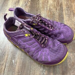 Merrell Crush Glove Trail Running Shoes Women's Purple Vibram Soles - US 8